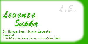 levente supka business card